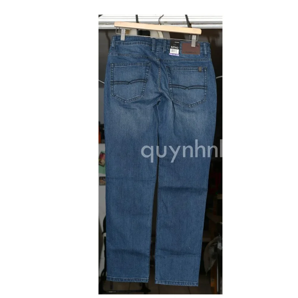 Buffalo David Bitton Mens Slim Straight Stretch Denim Jeans BLUE,